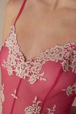 Pretty Flowers Lace And Tulle Body -intimissimi shop BO1294B213J DT1W