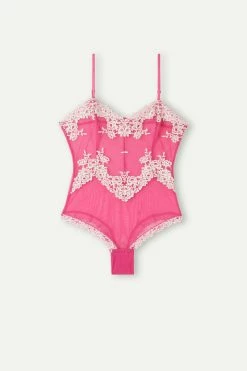 Pretty Flowers Lace And Tulle Body -intimissimi shop BO1294B213J F