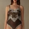Pretty Flowers Lace And Tulle Body -intimissimi shop BO1294B9887 FI