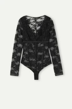 Shine High Like Stars Long-Sleeved Lace Body 12 Shine High Like Stars Long-Sleeved Lace Body -intimissimi shop BOD2481019 F