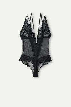 Stunning Beauty Lace And Tulle Bodysuit -intimissimi shop BOD2489019 F