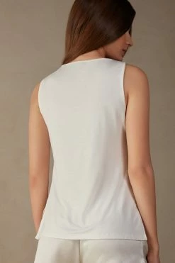 Silk And Modal Vest -intimissimi shop CG162S2127 BI