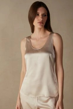 Silk And Modal Vest