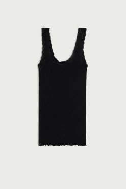 Silk Top With Lace Neckline 14 Silk Top With Lace Neckline -intimissimi shop CGDA8A019 F