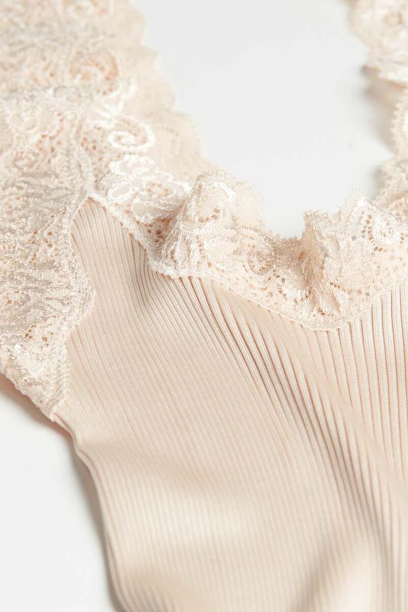 Silk Top With Lace Neckline 9 Silk Top With Lace Neckline - Image 7