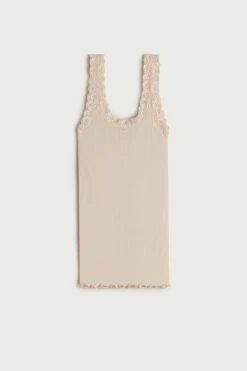 Silk Top With Lace Neckline 14 Silk Top With Lace Neckline -intimissimi shop CGDA8A2280 F