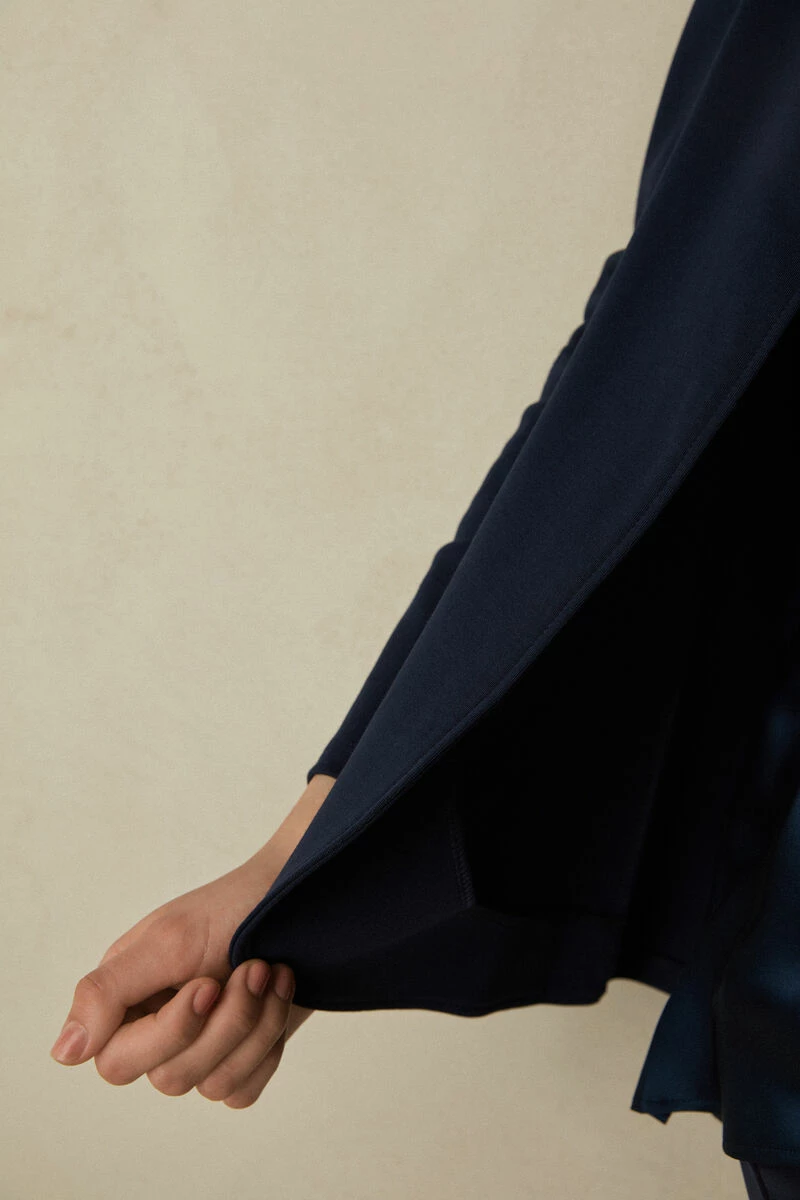 Long-Sleeved Cotton Interlock Cardigan 6 Long-Sleeved Cotton Interlock Cardigan - Image 4