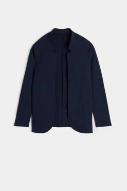 Long-Sleeved Cotton Interlock Cardigan 14 Long-Sleeved Cotton Interlock Cardigan -intimissimi shop CL139C1467 F