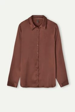 Long-Sleeved Silk Top -intimissimi shop CL162A002J F