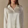 Long-Sleeved Silk Top 2 Long-Sleeved Silk Top -intimissimi shop CL162A2127 FI