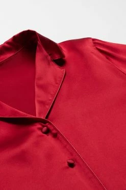 Mannish-Cut Jacket In Silk Satin 15 Mannish-Cut Jacket In Silk Satin -intimissimi shop CLD12331473 D1