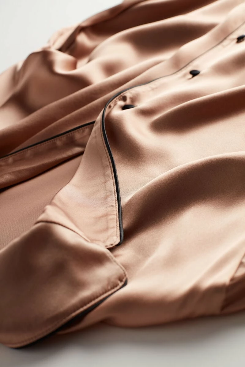 Mannish-Cut Jacket In Silk Satin 9 Mannish-Cut Jacket In Silk Satin - Image 7