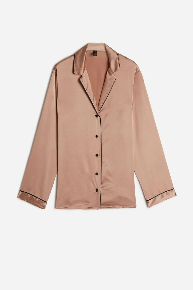 Mannish-Cut Jacket In Silk Satin 8 Mannish-Cut Jacket In Silk Satin - Image 6