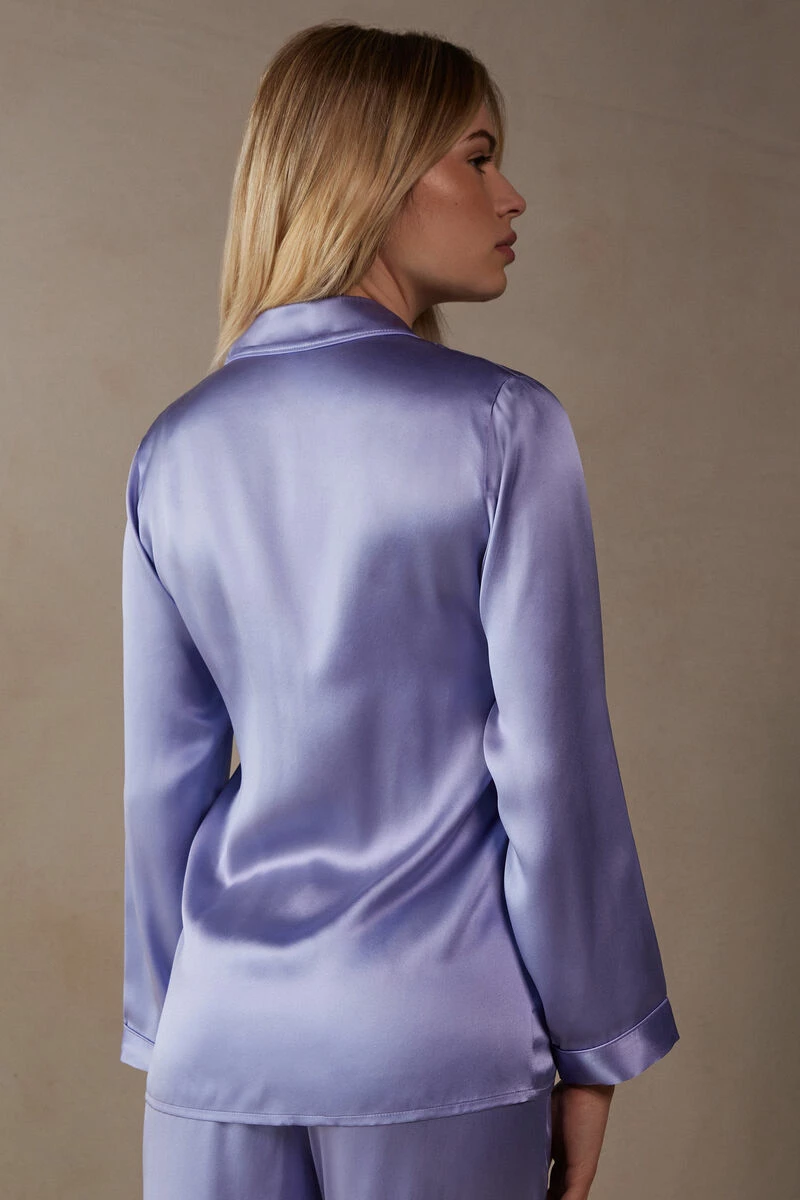 Mannish-Cut Jacket In Silk Satin 6 Mannish-Cut Jacket In Silk Satin - Image 4