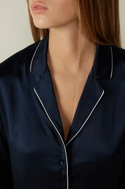 Mannish-Cut Jacket In Silk Satin -intimissimi shop CLD12333094 DT1W
