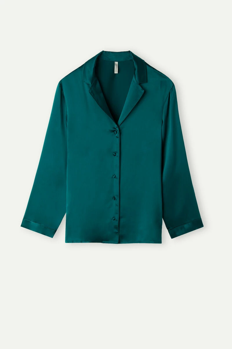 Mannish-Cut Jacket In Silk Satin 7 Mannish-Cut Jacket In Silk Satin - Image 5