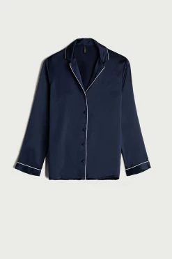 Mannish-Cut Jacket In Silk Satin -intimissimi shop CLD1233 3094 F
