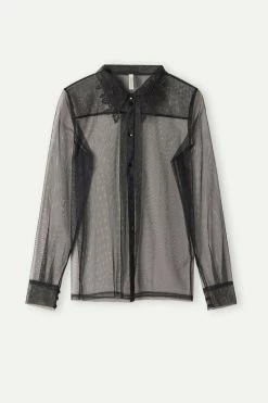 Layers Of Lust Tulle Long-Sleeved Shirt 14 Layers Of Lust Tulle Long-Sleeved Shirt -intimissimi shop CLD2464019 F