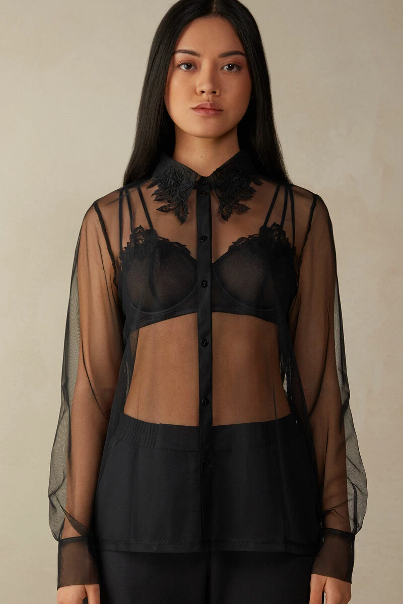 Layers Of Lust Tulle Long-Sleeved Shirt 3 Layers Of Lust Tulle Long-Sleeved Shirt