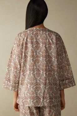 Spices Garden Long-Sleeved Button-Up Top 11 Spices Garden Long-Sleeved Button-Up Top -intimissimi shop CLD2467994I BI