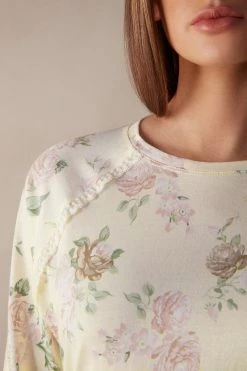Scent Of Roses Long-Sleeved Cotton Top 10 Scent Of Roses Long-Sleeved Cotton Top -intimissimi shop CLD2484205J DT1W