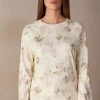 Scent Of Roses Long-Sleeved Cotton Top 1 Scent Of Roses Long-Sleeved Cotton Top -intimissimi shop CLD2484205J FI
