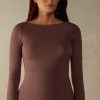 Boat Neck Modal Cashmere Ultralight Jumper -intimissimi shop CLD28B002J FI