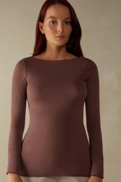 intimissimi shop 42 Boat Neck Modal Cashmere Ultralight Jumper