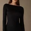 Boat Neck Modal Cashmere Ultralight Jumper 1 Boat Neck Modal Cashmere Ultralight Jumper -intimissimi shop CLD28B019 FI