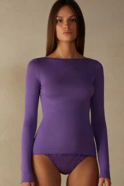 Boat Neck Modal Cashmere Ultralight Jumper