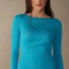 Boat Neck Modal Cashmere Ultralight Jumper 1 Boat Neck Modal Cashmere Ultralight Jumper -intimissimi shop CLD28B210J FI