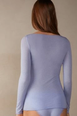 Boat Neck Modal Cashmere Ultralight Jumper 13 Boat Neck Modal Cashmere Ultralight Jumper -intimissimi shop CLD28B212J BI