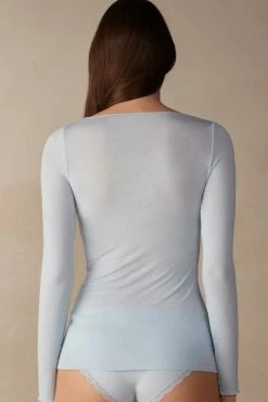 Boat Neck Modal Cashmere Ultralight Jumper 13 Boat Neck Modal Cashmere Ultralight Jumper -intimissimi shop CLD28B220J BI