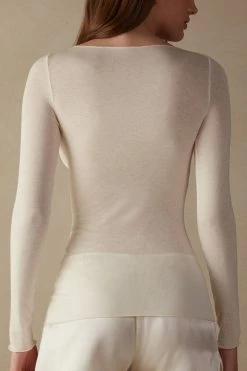 Boat Neck Modal Cashmere Ultralight Jumper 13 Boat Neck Modal Cashmere Ultralight Jumper -intimissimi shop CLD28B231I BI