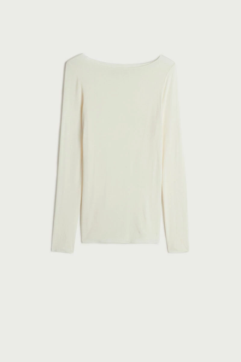 Boat Neck Modal Cashmere Ultralight Jumper 8 Boat Neck Modal Cashmere Ultralight Jumper - Image 6