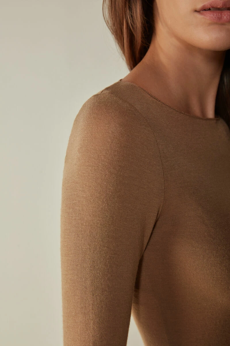 Boat Neck Modal Cashmere Ultralight Jumper 6 Boat Neck Modal Cashmere Ultralight Jumper - Image 4