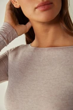 Boat Neck Modal Cashmere Ultralight Jumper -intimissimi shop CLD28B7525 DT1W