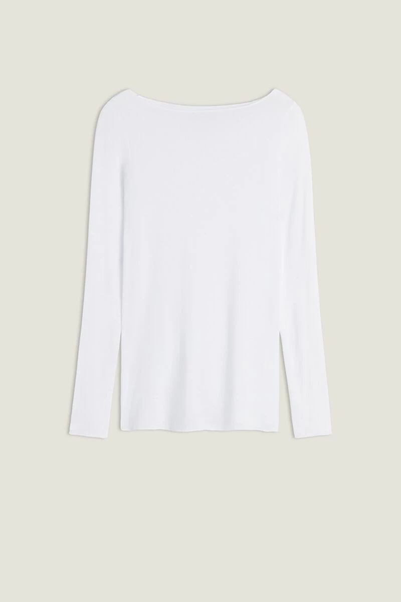 Boat Neck Modal Cashmere Ultralight Jumper 7 Boat Neck Modal Cashmere Ultralight Jumper - Image 5