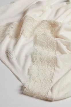 Modal Cashmere Ultralight Long Lace Shirt -intimissimi shop CLD28P 231I D1