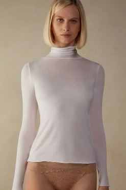 Modal Cashmere Ultralight High-Neck Top