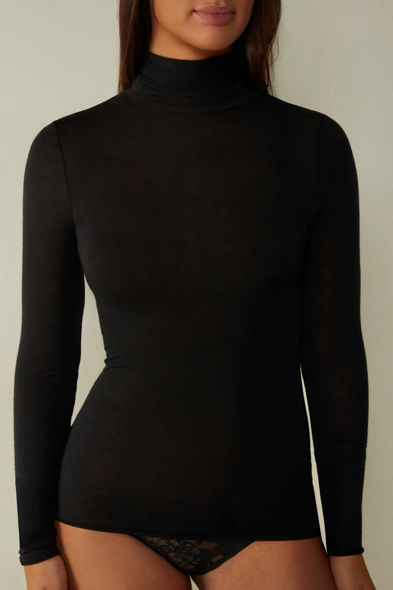 Modal Cashmere Ultralight High-Neck Top 3 Modal Cashmere Ultralight High-Neck Top