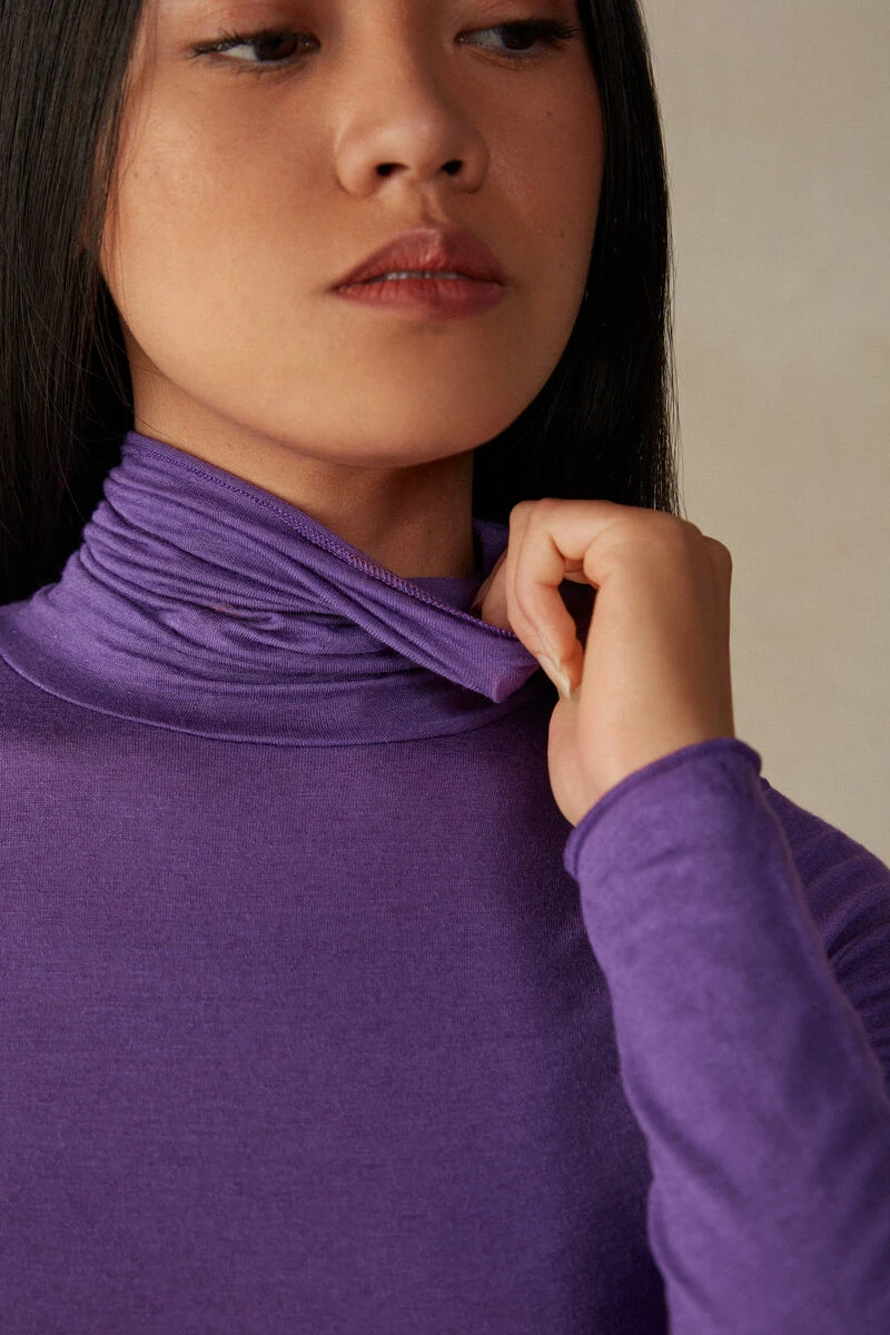 Modal Cashmere Ultralight High-Neck Top 5 Modal Cashmere Ultralight High-Neck Top - Image 3