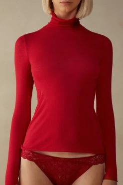 Modal Cashmere Ultralight High-Neck Top