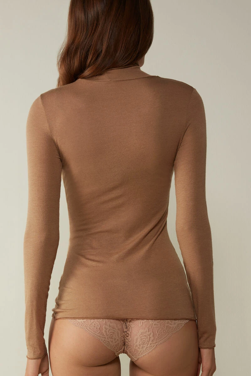 Modal Cashmere Ultralight High-Neck Top 7 Modal Cashmere Ultralight High-Neck Top - Image 5