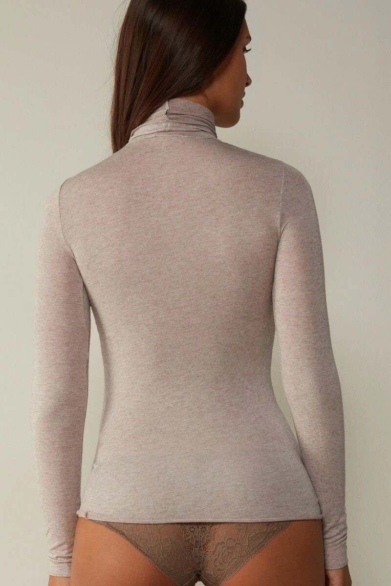 Modal Cashmere Ultralight High-Neck Top 7 Modal Cashmere Ultralight High-Neck Top - Image 5