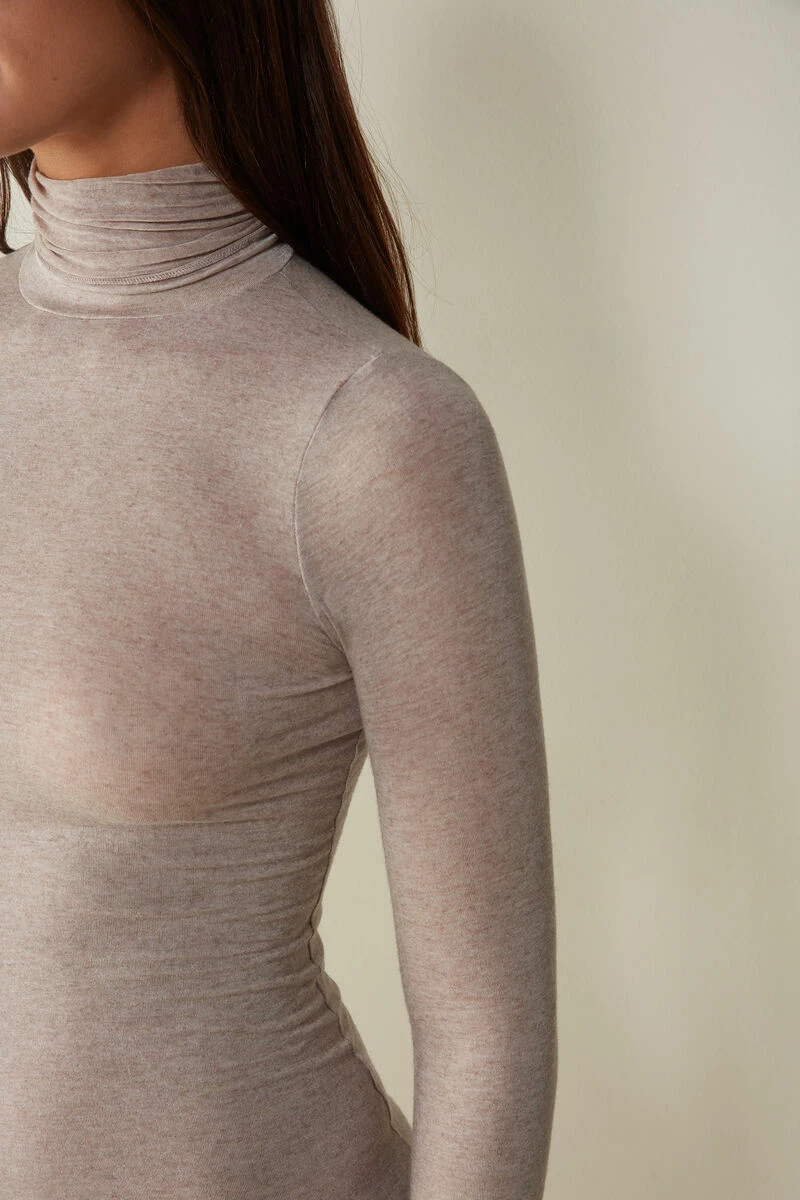 Modal Cashmere Ultralight High-Neck Top 5 Modal Cashmere Ultralight High-Neck Top - Image 3