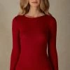 Wool And Silk Long-Sleeved Crew-Neck Max Top 1 Wool And Silk Long-Sleeved Crew-Neck Max Top -intimissimi shop CLD49H1473 FI
