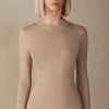 Wool And Silk Long-Sleeved Crew-Neck Max Top 1 Wool And Silk Long-Sleeved Crew-Neck Max Top -intimissimi shop CLD49H164J FI