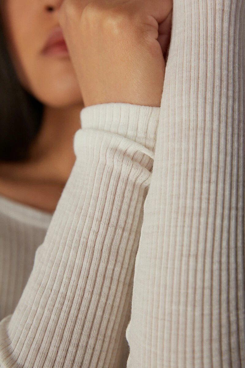 Wool And Silk Long-Sleeved Crew-Neck Max Top 5 Wool And Silk Long-Sleeved Crew-Neck Max Top - Image 3