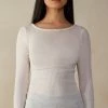 Wool And Silk Long-Sleeved Crew-Neck Max Top 1 Wool And Silk Long-Sleeved Crew-Neck Max Top -intimissimi shop CLD49H2127 FI